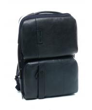 PIQUADRO P15 PLUS Mochila de piel para pc de 17" azul - Mochilas para portátil - 4