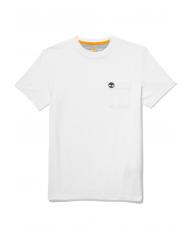 TIMBERLAND DUNSTAN RIVER Camiseta de algod&oacute;n con bolsillo blanco - camiseta - 5