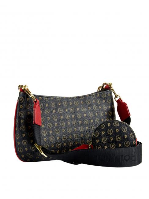 HERITAGE Bolso de hombro con asa de cadena laca negra - Bolsos Mujer