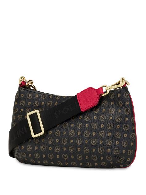 HERITAGE Bolso de hombro con asa de cadena laca negra - Bolsos Mujer