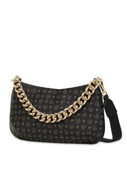 HERITAGE Bolso de hombro con asa de cadena negro - Bolsos Mujer