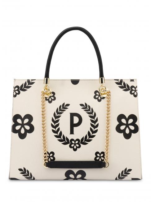 HERITAGE  Bolsa de la compra con estampado all over Negro / marfil - Bolsos Mujer