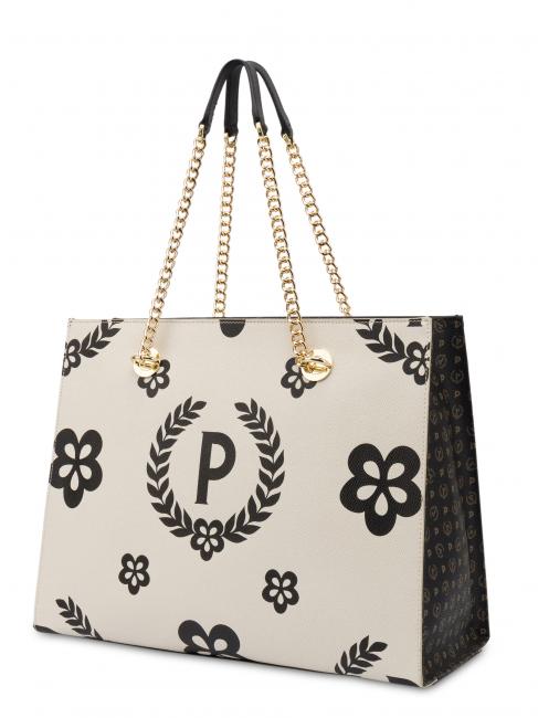 HERITAGE  Bolsa de la compra con estampado all over Negro / marfil - Bolsos Mujer