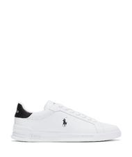 RALPH LAUREN HERITAGE COURT II NAPPA Zapatillas de piel para hombre blanco negro - Zapatos Hombre - 2
