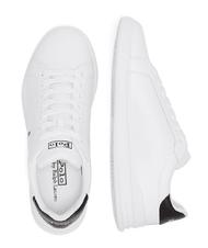 RALPH LAUREN HERITAGE COURT II NAPPA Zapatillas de piel para hombre blanco negro - Zapatos Hombre - 4