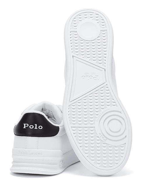 HERITAGE COURT II NAPPA Zapatillas de piel para hombre blanco negro - Zapatos Hombre