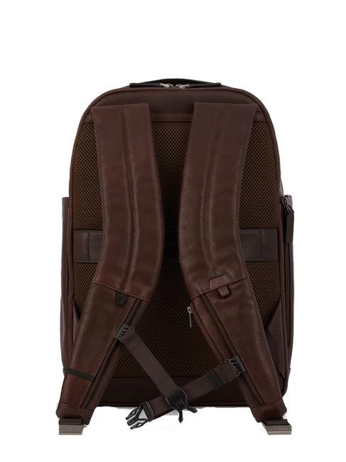 PAAVO Mochila para portátil de 15,6", en piel MORO - Mochilas para portátil