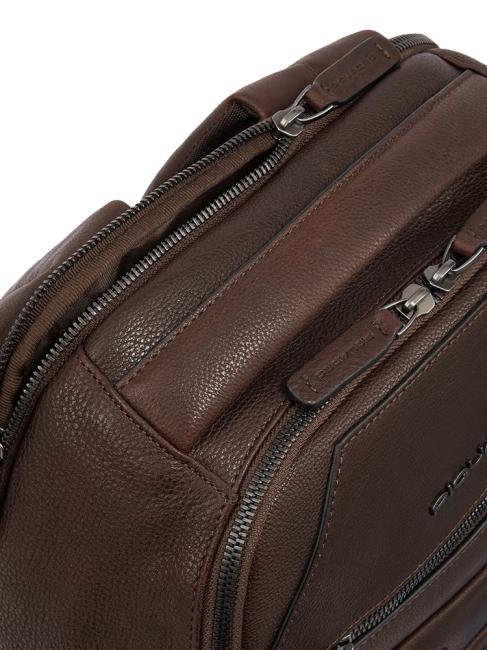 PAAVO Mochila para portátil de 15,6", en piel MORO - Mochilas para portátil