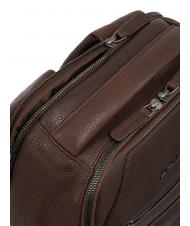 PIQUADRO PAAVO Mochila para portátil de 15,6", en piel MORO - Mochilas para portátil - 4