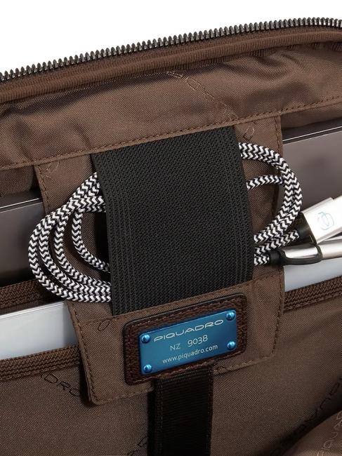 PAAVO Mochila para portátil de 15,6", en piel MORO - Mochilas para portátil