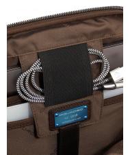 PIQUADRO PAAVO Mochila para portátil de 15,6", en piel MORO - Mochilas para portátil - 5