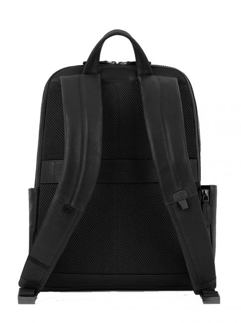PAAVO Mochila para portátil de 14", en piel negro - Mochilas para portátil
