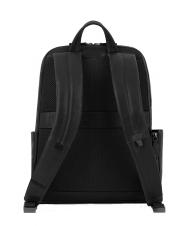 PIQUADRO PAAVO Mochila para portátil de 14", en piel negro - Mochilas para portátil - 3