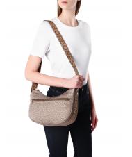 BORBONESE BORBONESO Bolso LUNA Hobo, Pequeño beiger yegua - Bolsos Mujer - 7