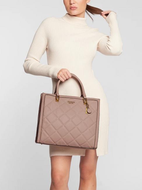 ABEY ELITE Tote Bolso de mano, con bandolera palo de rosa - Bolsos Mujer