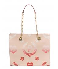 POLLINI HERITAGE  Bolsa de la compra con estampado all over multicolor/nude/rojo - Bolsos Mujer - 3