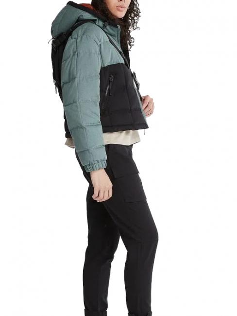 HOODER PUFFER Chaqueta con capucha verde balsamo/negro - Chaquetas de plumas de mujer