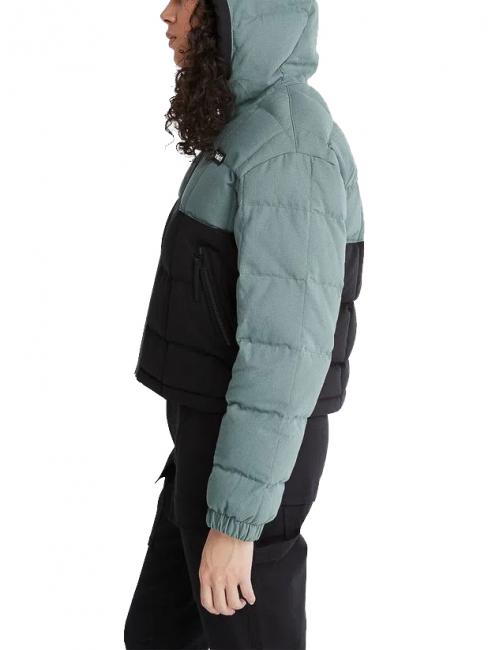 HOODER PUFFER Chaqueta con capucha verde balsamo/negro - Chaquetas de plumas de mujer