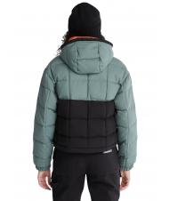 TIMBERLAND HOODER PUFFER Chaqueta con capucha verde balsamo/negro - Chaquetas de plumas de mujer - 4