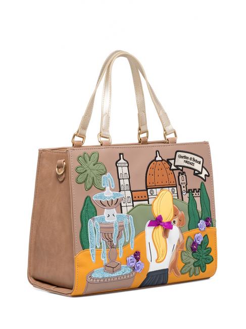 CARTOLINE FIRENZE Bolso de mano con bandolera negro - Bolsos Mujer