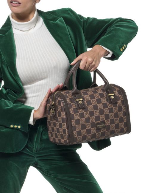 MONORANGE Bolsa baúl con bandolera Marrón - Bolsos Mujer