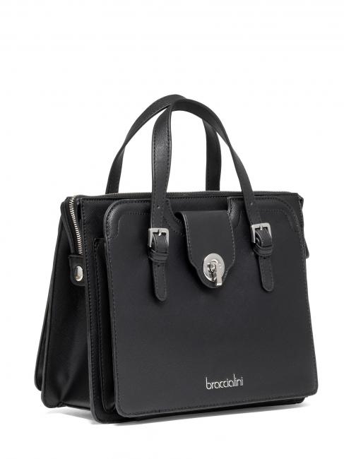 ALICIA Bolso de mano con bandolera negro - Bolsos Mujer