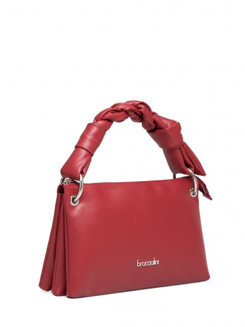 CHARLIZE Bolso bandolera en piel carm&iacute;n - Bolsos Mujer