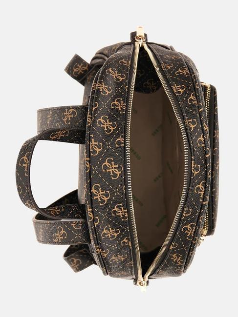 ECO ELEMENTS Logo Mochila estampada marr&oacute;n - Bolsos Mujer