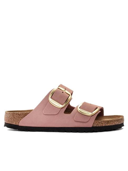 ARIZONA BIG BUCKLE Zapatilla de piel nobuk rosas viejas - Zapatos Mujer
