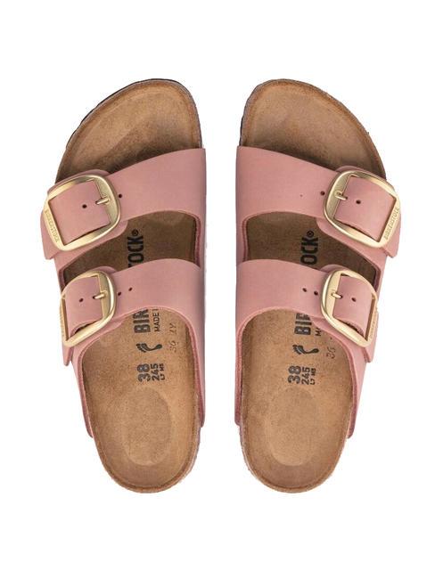 ARIZONA BIG BUCKLE Zapatilla de piel nobuk rosas viejas - Zapatos Mujer