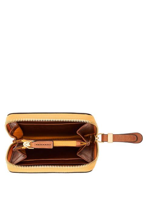 CHIARA Cartera Zip Around, en piel BROWN - Carteras Mujer