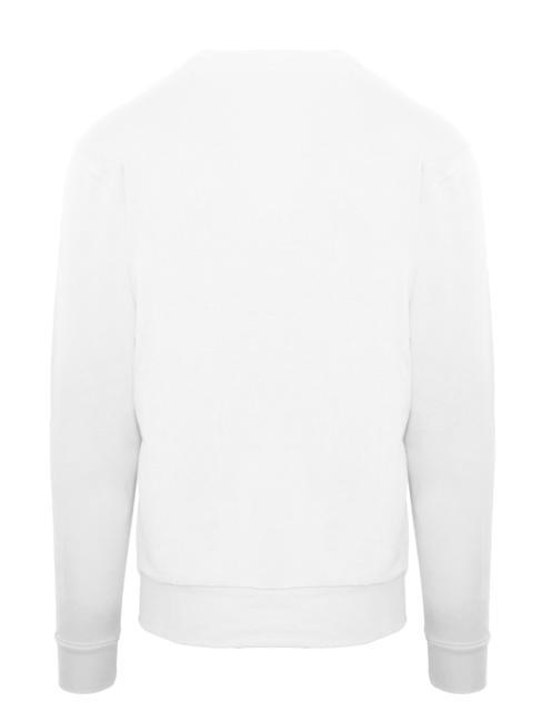 LOGO PRINT Sudadera con cuello redondo blanco - Sudaderas