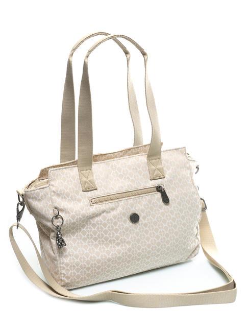 DORTHY Bolso bandolera con bandolera beige característico - Bolsos Mujer