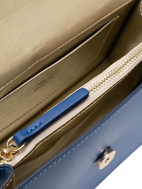 LILY  Minibolso de hombro, en piel azul el&eacute;ctrico - Bolsos Mujer