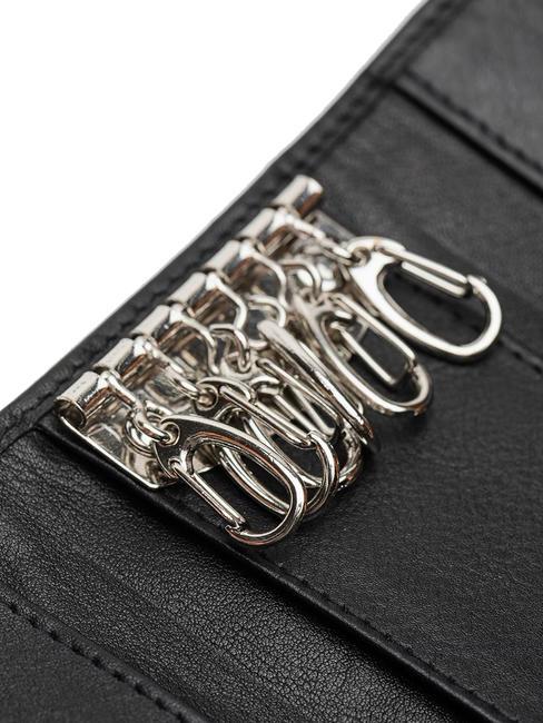 BASIC Estuche de cuero para llaves negro - Llaveros