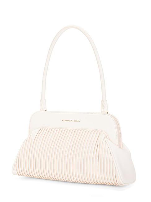 PLISSE Bolsa de hombro blanco - Bolsos Mujer