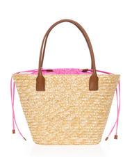 MANDARINA DUCK SEASHELL STRAW Bolsa de hombro burbuja rosa - Bolsos Mujer - 3