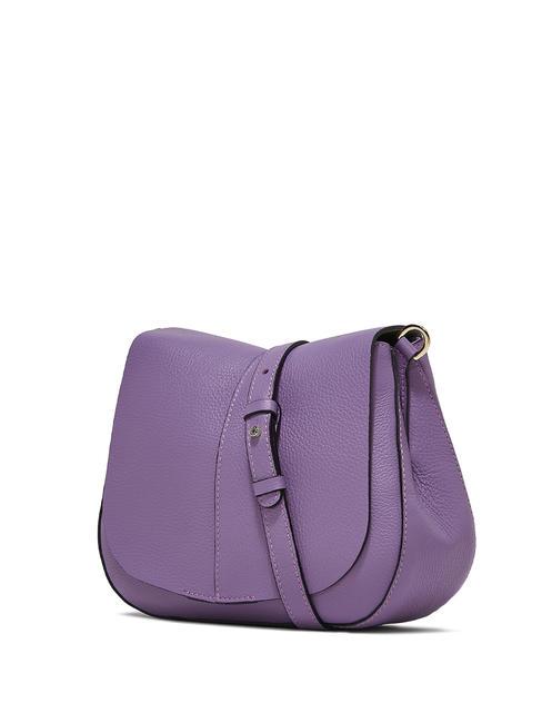 HELENA ROUND Bolso bandolera de piel doble glicina - Bolsos Mujer