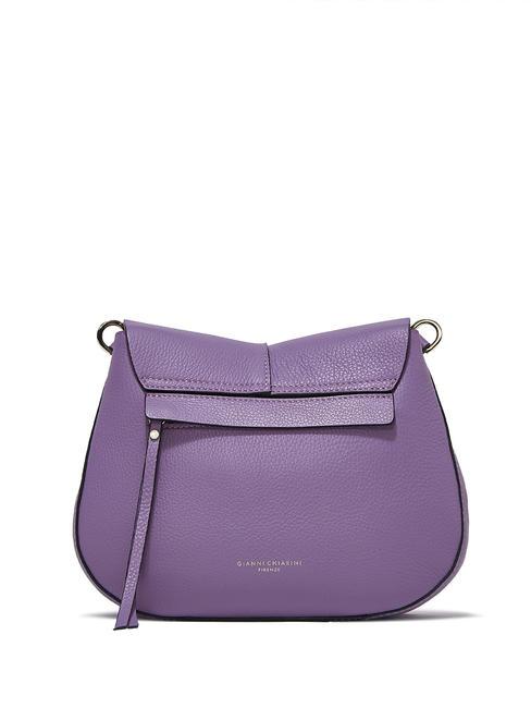 HELENA ROUND Bolso bandolera de piel doble glicina - Bolsos Mujer
