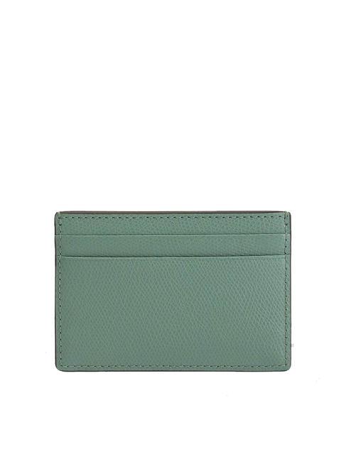 CAMELIA Tarjetero de piel verdes minerales - Carteras Mujer