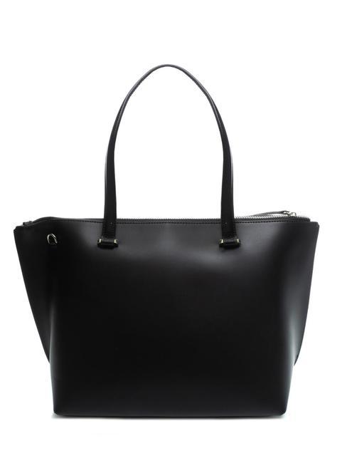 GRACE Bolso de compras de cuero negro - Bolsos Mujer