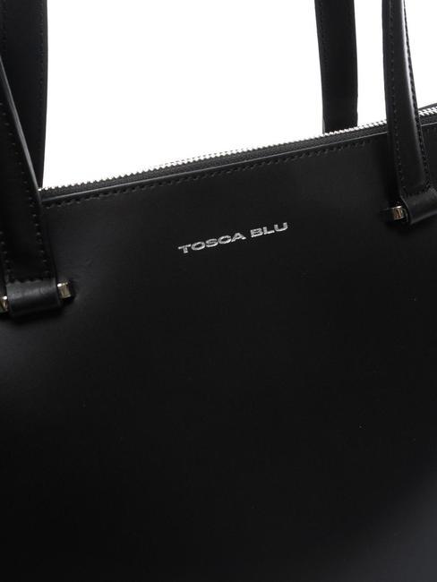 GRACE Bolso de compras de cuero negro - Bolsos Mujer