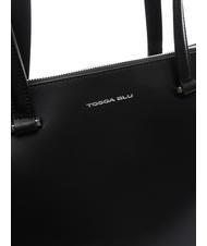 TOSCA BLU GRACE Bolso de compras de cuero negro - Bolsos Mujer - 3