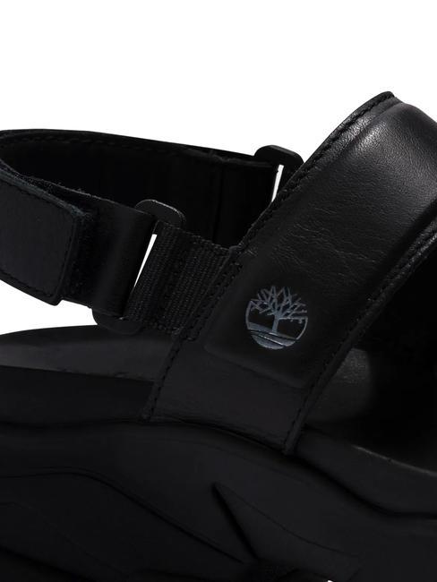 ADLEY WAY 2 BAND Sandalia de piel Jetblack - Zapatos Mujer