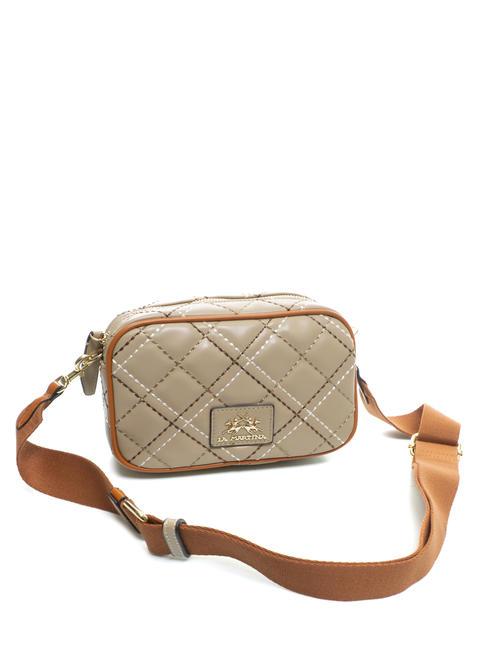 HELDA bolsa de c&aacute;mara acolchada beige - Bolsos Mujer