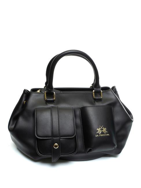 DIANA Bolso tote con bolsillo delantero negro - Bolsos Mujer