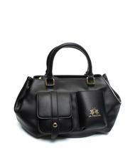 LA MARTINA DIANA Bolso tote con bolsillo delantero negro - Bolsos Mujer - 2