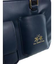 LA MARTINA DIANA Bolso tote con bolsillo delantero azul - Bolsos Mujer - 3