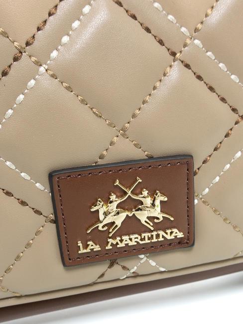 HELDA Bolso mini con cadena beige - Bolsos Mujer