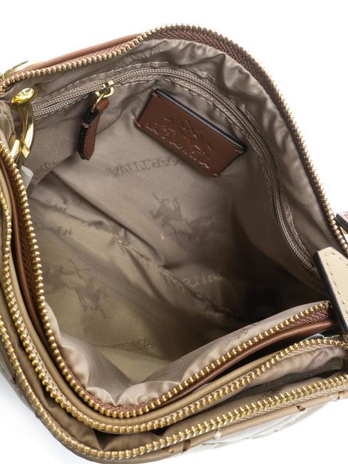 HELDA Bolso mini con cadena beige - Bolsos Mujer